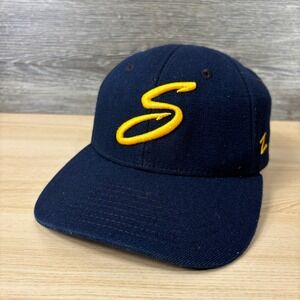 Wilmar Stingers Hat Cap Fitted Small Blue Northwoods League Baseball Zephyr